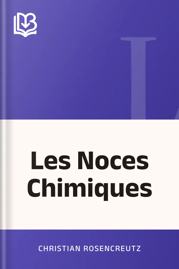 Les Noces Chimiques de Christian Rosencreutz, couverture du livre