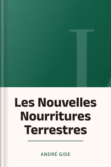 Les Nouvelles Nourritures Terrestres d’André Gide, couverture du livre