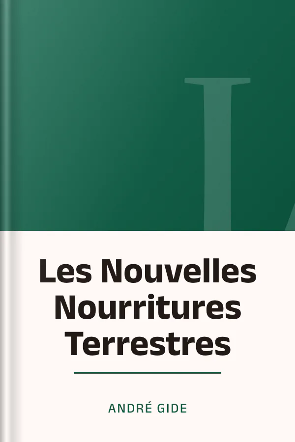Les Nouvelles Nourritures Terrestres d’André Gide, couverture du livre