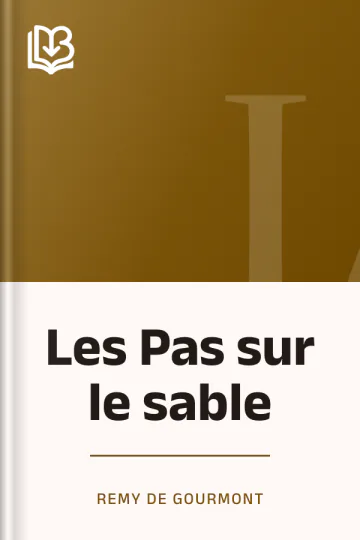 Les Pas sur le sable de Remy de Gourmont, couverture du livre