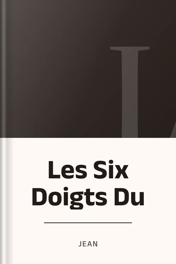 Les Six Doigts Du de jean, couverture du livre