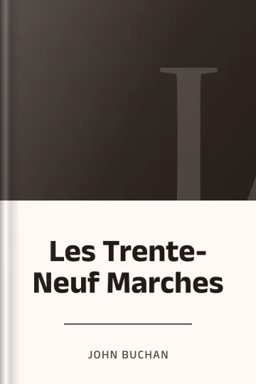 Les Trente-Neuf Marches de John Buchan, couverture du livre
