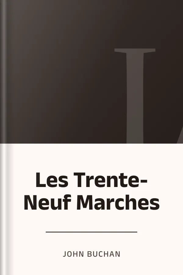 Les Trente-Neuf Marches de John Buchan, couverture du livre