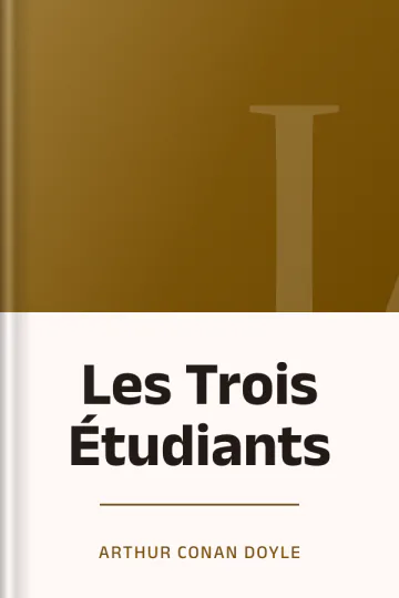 Les Trois Étudiants de Sir Arthur Conan Doyle, couverture du livre