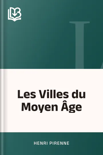 Les Villes du Moyen Âge d’Henri Pirenne, couverture du livre