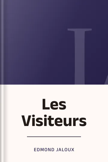 Les Visiteurs d’Edmond Jaloux, couverture du livre