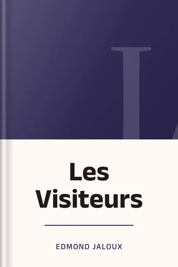 Les Visiteurs d’Edmond Jaloux, couverture du livre