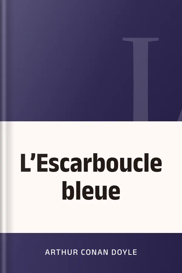 L’Escarboucle bleue d’Arthur Conan Doyle, couverture du livre