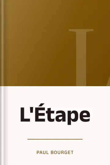 L'Étape de Paul Bourget, couverture du livre