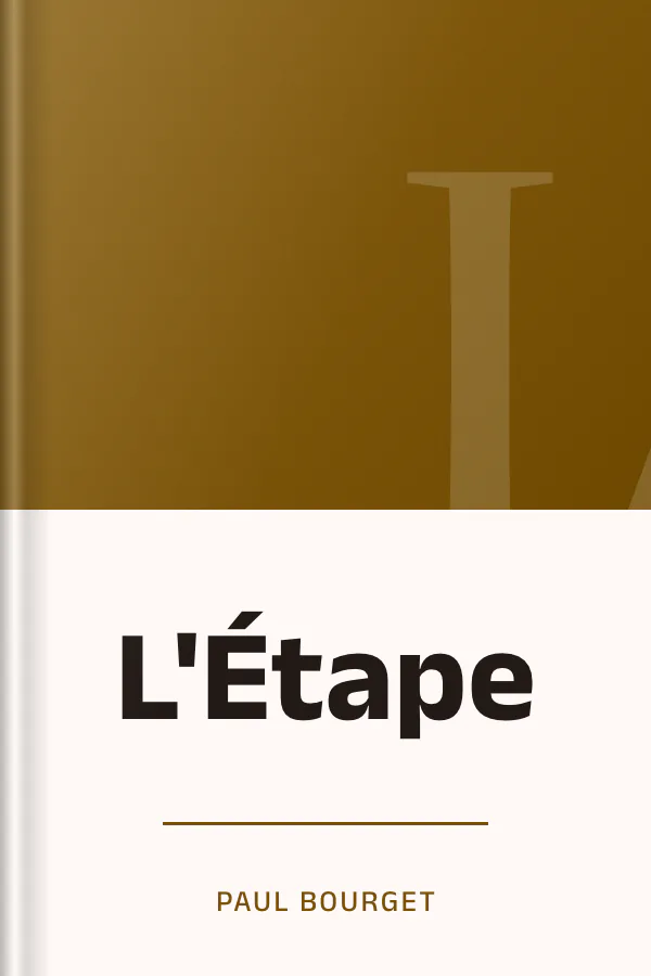 L'Étape de Paul Bourget, couverture du livre