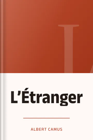 L’Étranger d’Albert Camus, couverture du livre