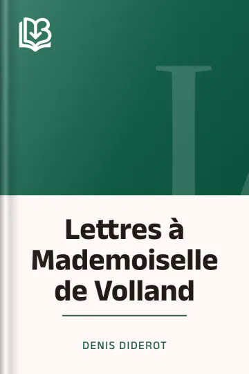 Lettres à Mademoiselle de Volland de Denis Diderot, couverture du livre