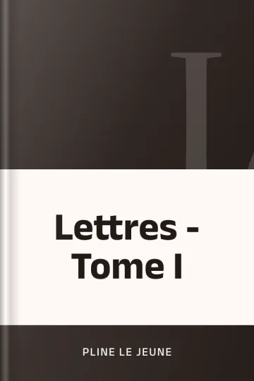 Lettres - Tome I de Pline le Jeune, couverture du livre