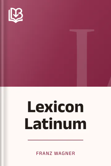 Lexicon Latinum de Franz Wagner, couverture du livre
