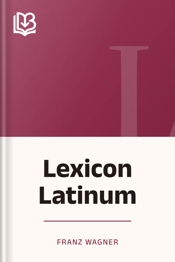 Lexicon Latinum de Franz Wagner, couverture du livre