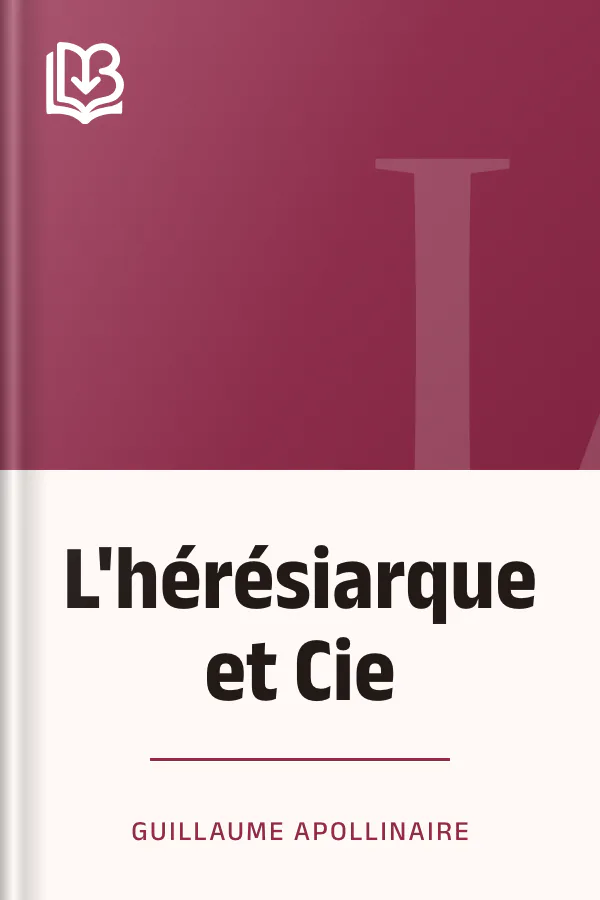 L'hérésiarque et Cie de Guillaume Apollinaire, couverture du livre