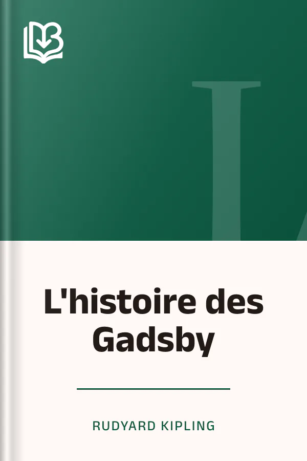 L'histoire des Gadsby de Rudyard Kipling, couverture du livre