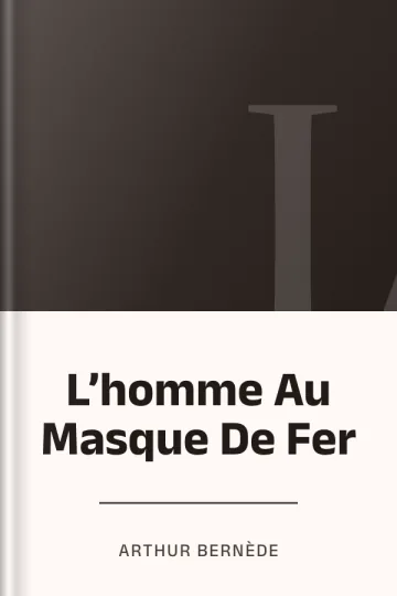 L’homme Au Masque De Fer d’Arthur Bernède, couverture du livre