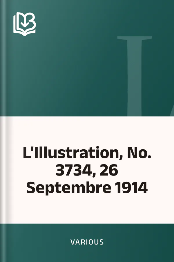 L'Illustration, No. 3734, 26 Septembre 1914, couverture du livre