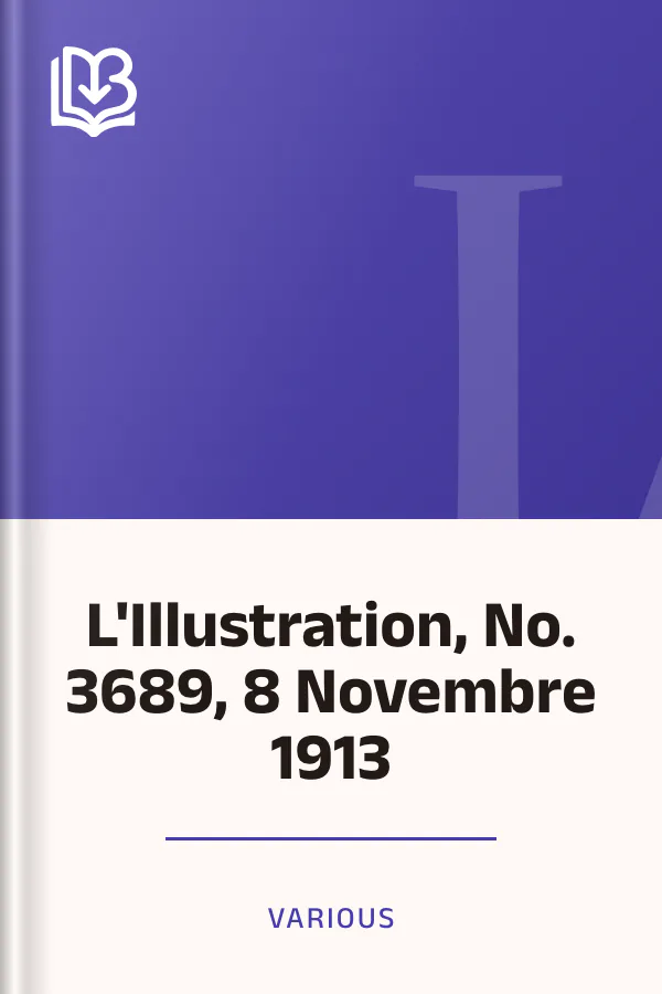 L'Illustration, No. 3689, 8 Novembre 1913, couverture du livre