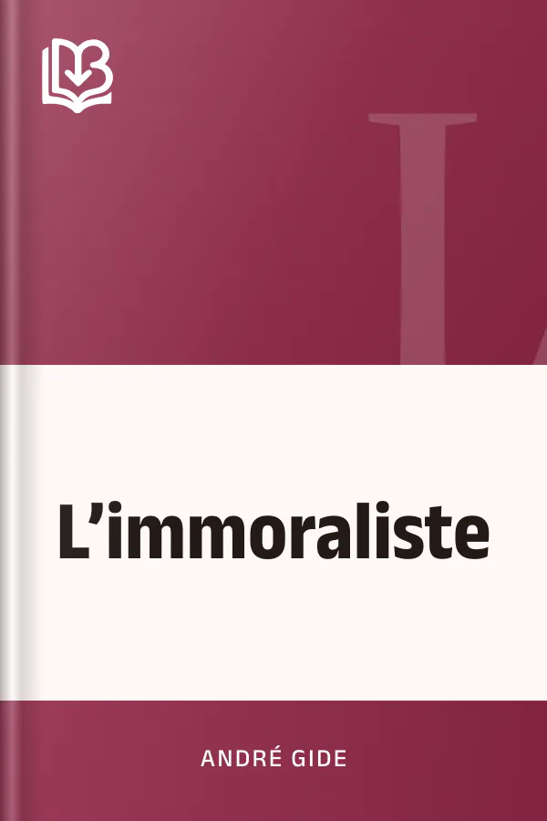 L’immoraliste d’André Gide, couverture du livre