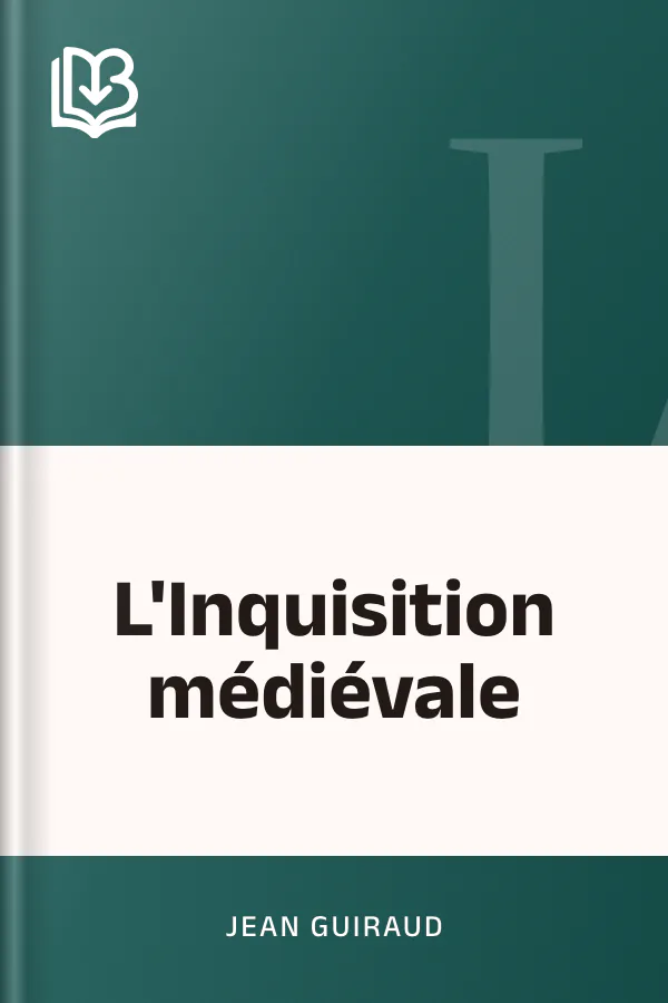 L'Inquisition médiévale de Jean Guiraud, couverture du livre