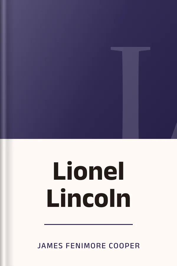 Lionel Lincoln de James Fenimore Cooper, couverture du livre