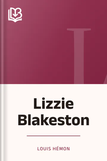Lizzie Blakeston de Louis Hémon, couverture du livre