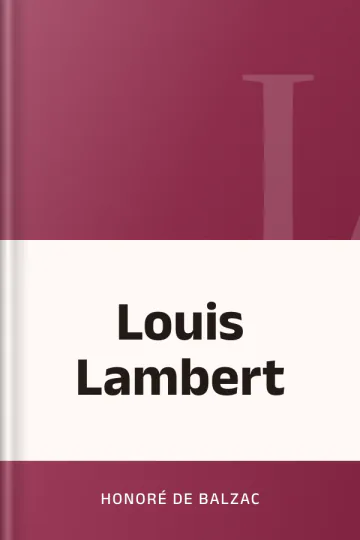 Louis Lambert d’Honoré de Balzac, couverture du livre