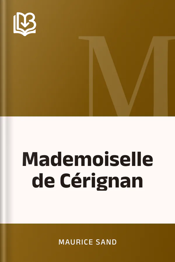 Mademoiselle de Cérignan de Maurice Sand, couverture du livre
