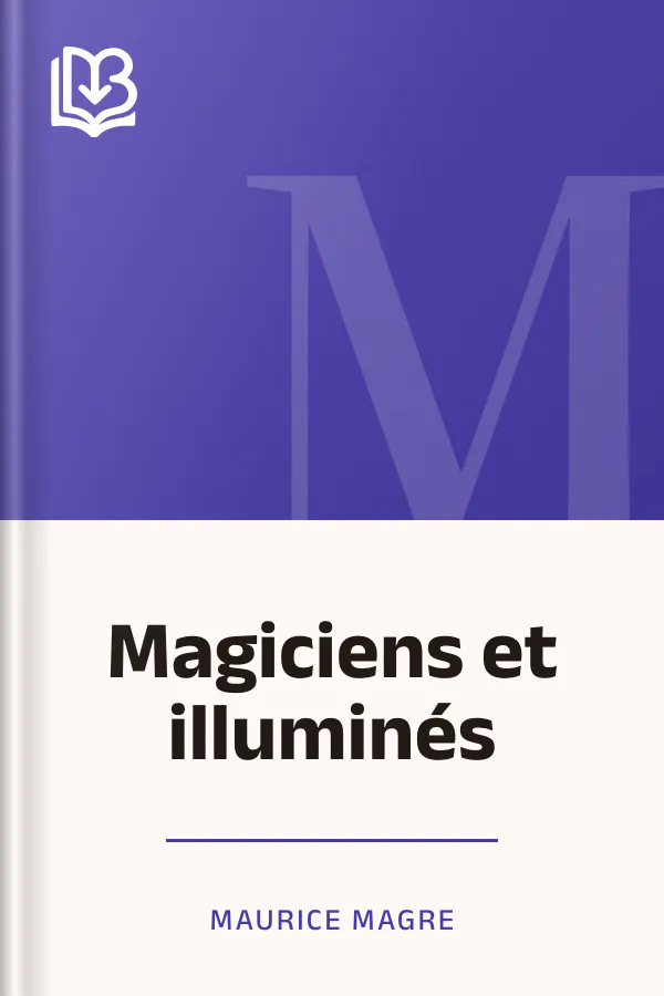Magiciens et illuminés de Maurice Magre, couverture du livre