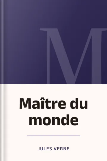 Maître du monde de Jules Verne, couverture du livre