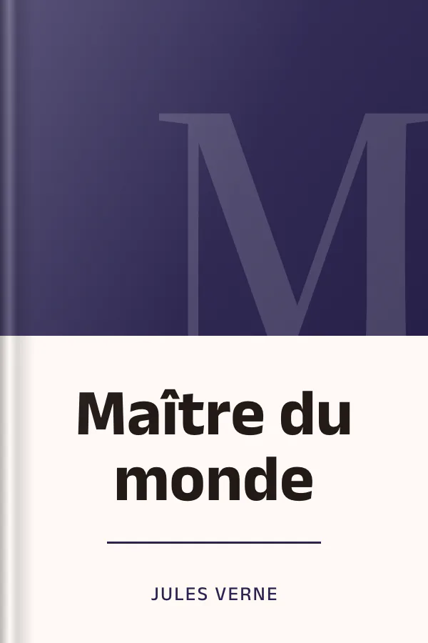 Maître du monde de Jules Verne, couverture du livre