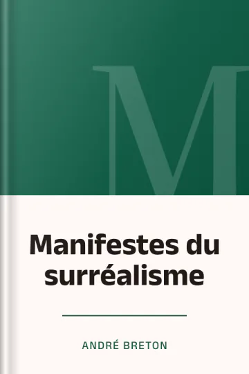 Manifestes du surréalisme d’André Breton, couverture du livre