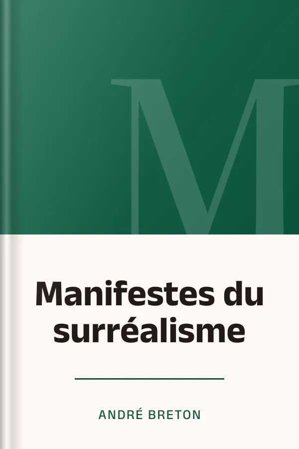 Manifestes du surréalisme d’André Breton, couverture du livre