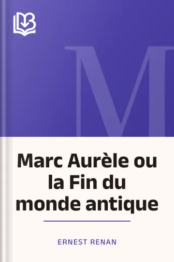 Marc Aurèle ou la Fin du monde antique d’Ernest Renan, couverture du livre