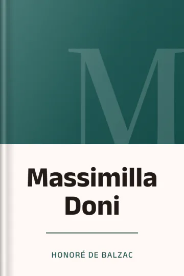 Massimilla Doni d’Honoré de Balzac, couverture du livre