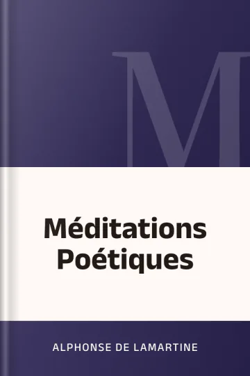 Méditations Poétiques d’Alphonse de Lamartine, couverture du livre