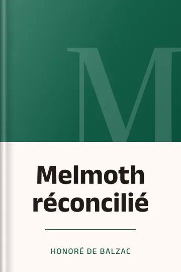 Melmoth réconcilié d’Honoré de Balzac, couverture du livre