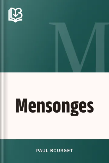 Mensonges de Paul Bourget, couverture du livre