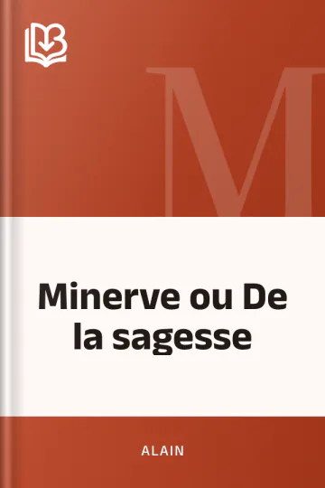 Minerve ou De la sagesse d’Alain, couverture du livre
