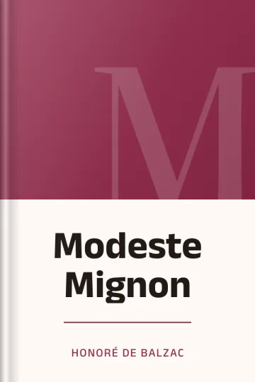 Modeste Mignon d’Honoré de Balzac, couverture du livre