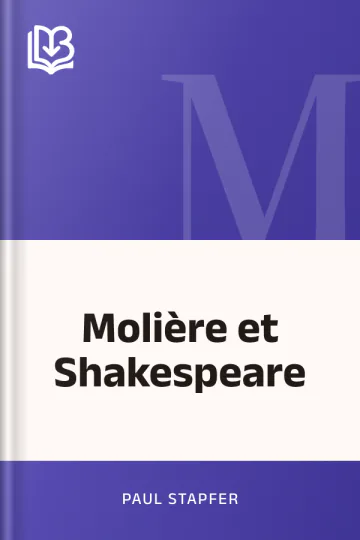 Molière et Shakespeare de Paul Stapfer, couverture du livre