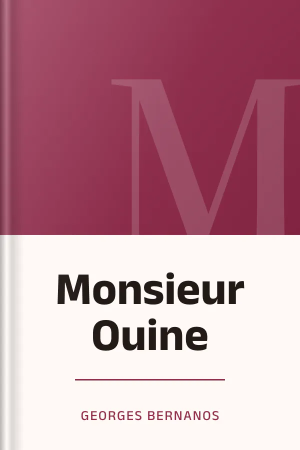 Monsieur Ouine de Georges Bernanos, couverture du livre