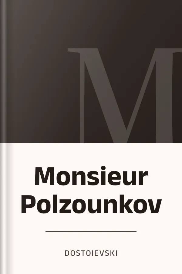 Monsieur Polzounkov de Dostoievski, couverture du livre