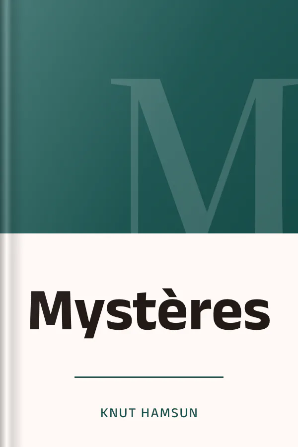 Mystères de Knut Hamsun, couverture du livre