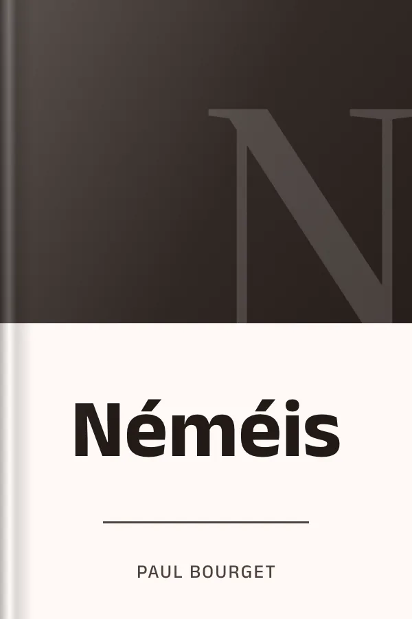 Néméis de Paul Bourget, couverture du livre