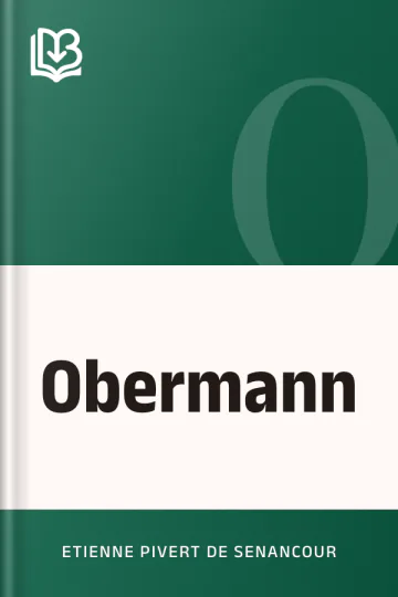 Obermann d’Etienne Pivert de Senancour, couverture du livre