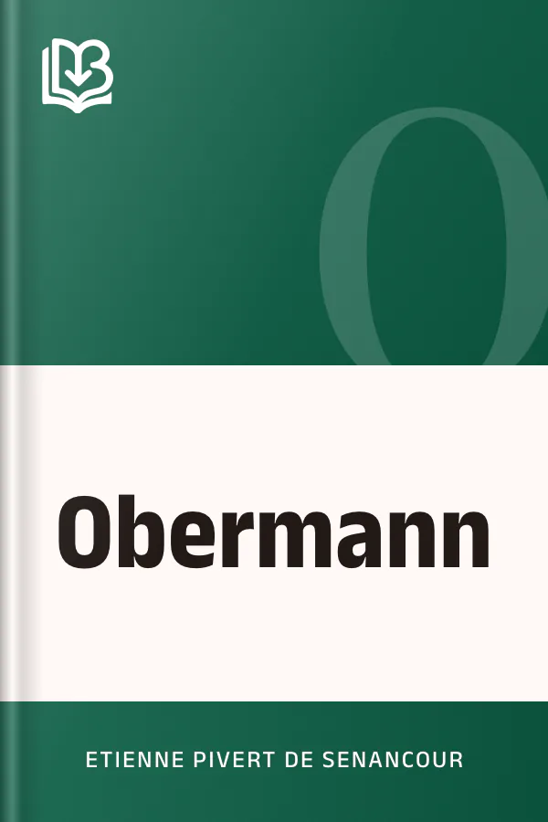 Obermann d’Etienne Pivert de Senancour, couverture du livre