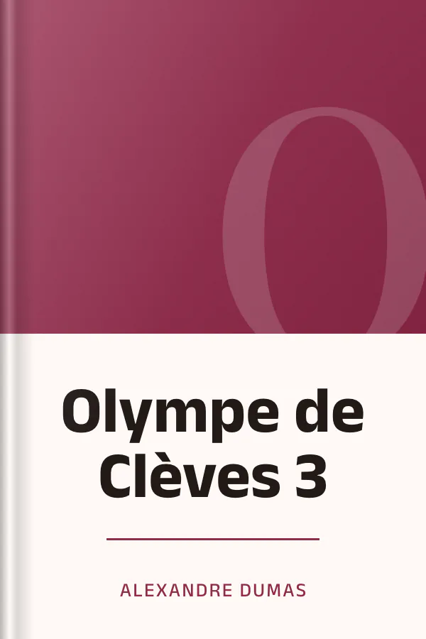 Olympe de Clèves 3 d’Alexandre Dumas, couverture du livre